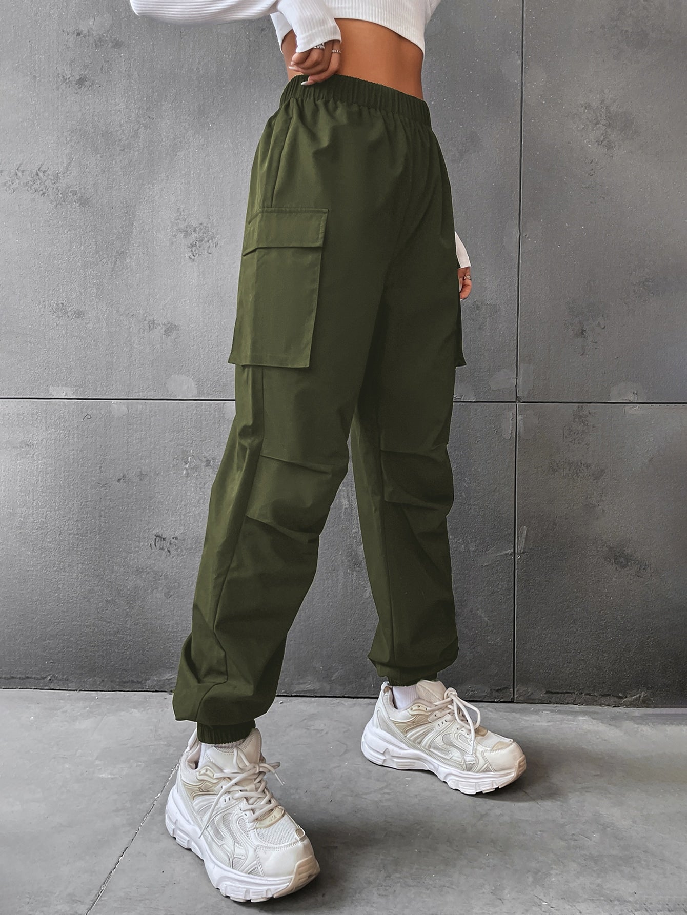 Cargo Pants for Women High Waisted High Waist Button Pure Colour Skater  Trousers Oversized Y2k Black Cargo Pants for Women Techwear at Amazon  Women's Clothing store